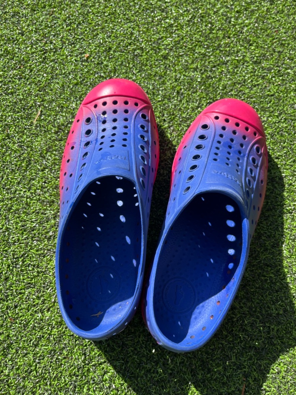 Native Blue and Pink Slip-On Water Shoes sugarlite c13